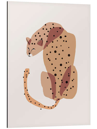 Aluminium print Abstract Leopard