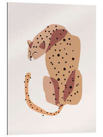 Quadro em plexi-alumínio Abstract Leopard