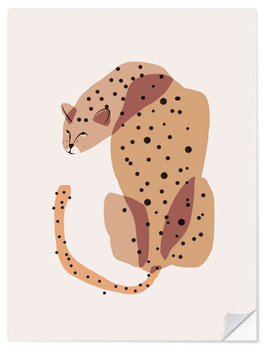 Sisustustarra Abstract Leopard