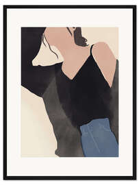 Gerahmter Kunstdruck Black Over Light