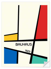 Selvklebende plakat Bauhaus Geometric Design, 1923