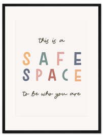 Gerahmter Kunstdruck Safe Space
