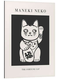 Tableau en aluminium Manekineko, The Fortune Cat