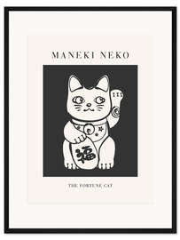 Gerahmter Kunstdruck Manekineko, Glückskatze