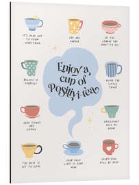 Magnettafel Enjoy a Cup of Positivi-Tea - KsanaKalpa