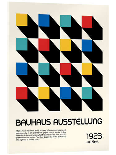 Acrylglasbild Bauhaus, Ausstellung 1923 I