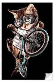 Wandsticker BMX Katzen - Adam Lawless