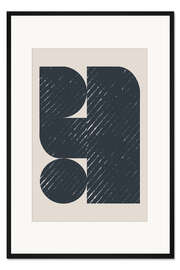 Gerahmter Kunstdruck Geometric Modern No. 3