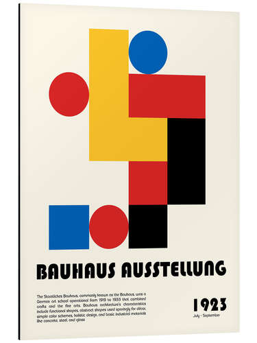 Aluminium print Bauhaus, Exhibition 1923 II