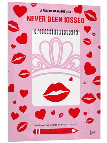 Tableau en PVC Never Been Kissed