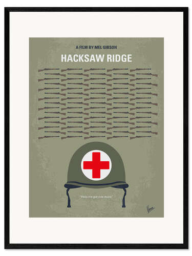 Inramat konsttryck Hacksaw Ridge
