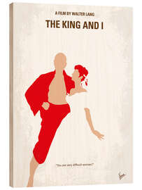 Quadro de madeira The King and I