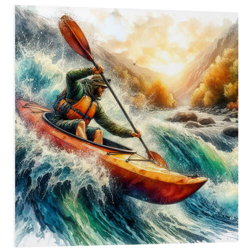 Tableau en PVC Canoe descent I