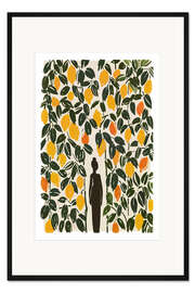 Gerahmter Kunstdruck Im Zitrusgarten