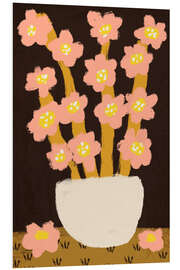 Tableau en PVC Pastel Flower Impression IV