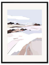 Gerahmter Kunstdruck Winterliche Aussicht I