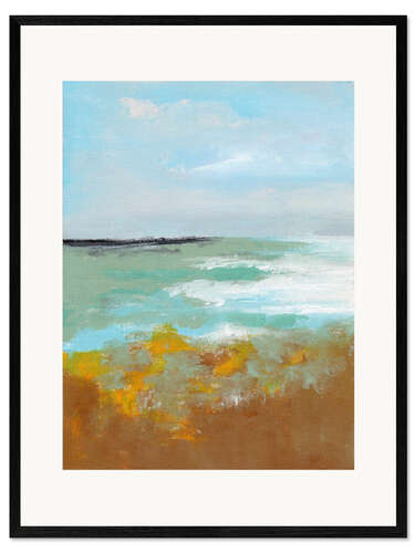 Plakat artystyczny premium w ramie Moss - Abstract landscape