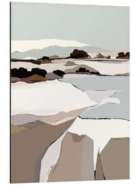 Magnettafel Skandinavische Landschaft