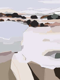 Magnettafel Pizol, Landschaft