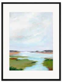 Gerahmter Kunstdruck Neuenburgersee II