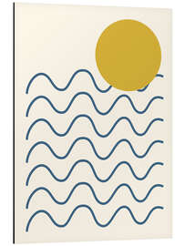 Magnettafel Sonnen- und Meereswellen