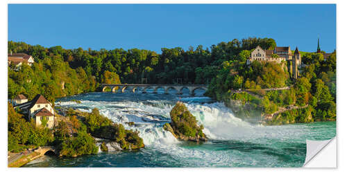 Selvklebende plakat Rhine Waterfalls at Schaffhausen I