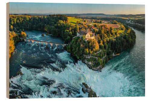 Holzbild Rheinfall von Schaffhausen II