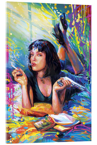 Acrylic print Mia Wallace - Pulp Fiction