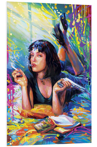 Foam board print Mia Wallace - Pulp Fiction