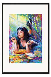 Gerahmter Kunstdruck Mia Wallace - Pulp Fiction