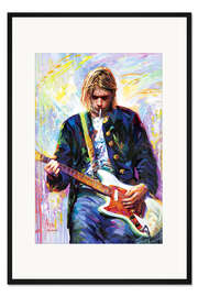 Gerahmter Kunstdruck Kurt Cobain