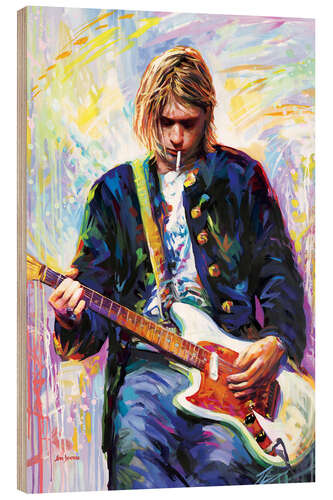Holzbild Kurt Cobain
