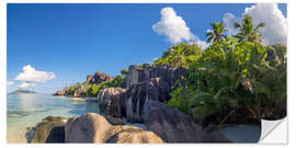 Sticker mural Dream beach in Seychelles - Anse Source d'Argent