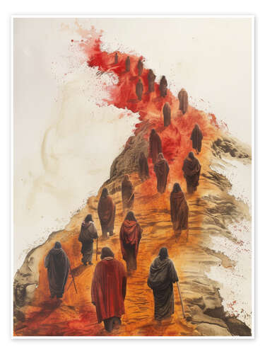 Plakat Walking to Calvary
