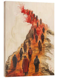 Cuadro de madera Walking to Calvary - DejaReve