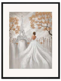 Gerahmter Kunstdruck Eleganz des Eiffelturms, Paris