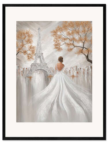 Impression artistique encadrée Eiffel Tower Elegance, Paris