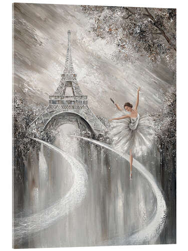 Acrylglas print Ballerina Dancing in Paris