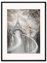 Gerahmter Kunstdruck Tanzende Ballerina in Paris