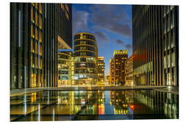 PVC print Medienhafen Skyline in Düsseldorf