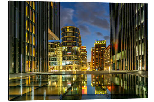 Galleritryk Medienhafen Skyline in Düsseldorf