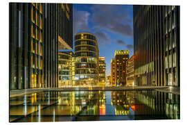 Magnettafel Medienhafen Skyline in Düsseldorf