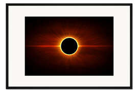 Gerahmter Kunstdruck Sonnenfinsternis