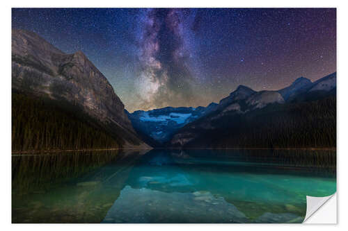 Autocolante decorativo The Milky Way over Lake Louise in Banff National Park, Alberta, Canada