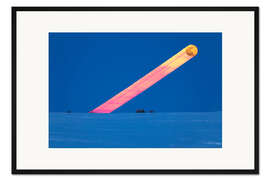 Gerahmter Kunstdruck Aufgang des Vollmondes über Alberta, Kanada