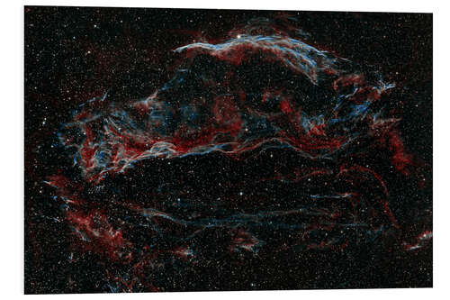 Foam board print NGC 6960, the Western Veil Nebula