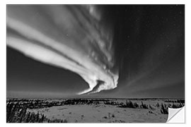 Selvklebende plakat Aurora, Churchill, Manitoba, Canada