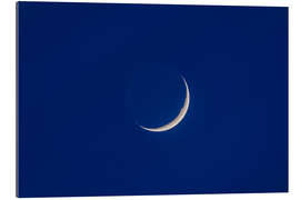 Gallery print Waxing moon with earthshine in twilight