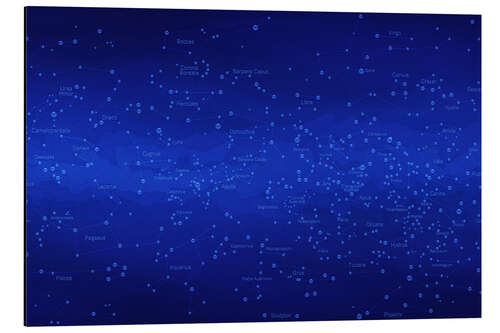 Aluminium print Constellations