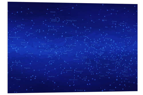 Foam board print Constellations